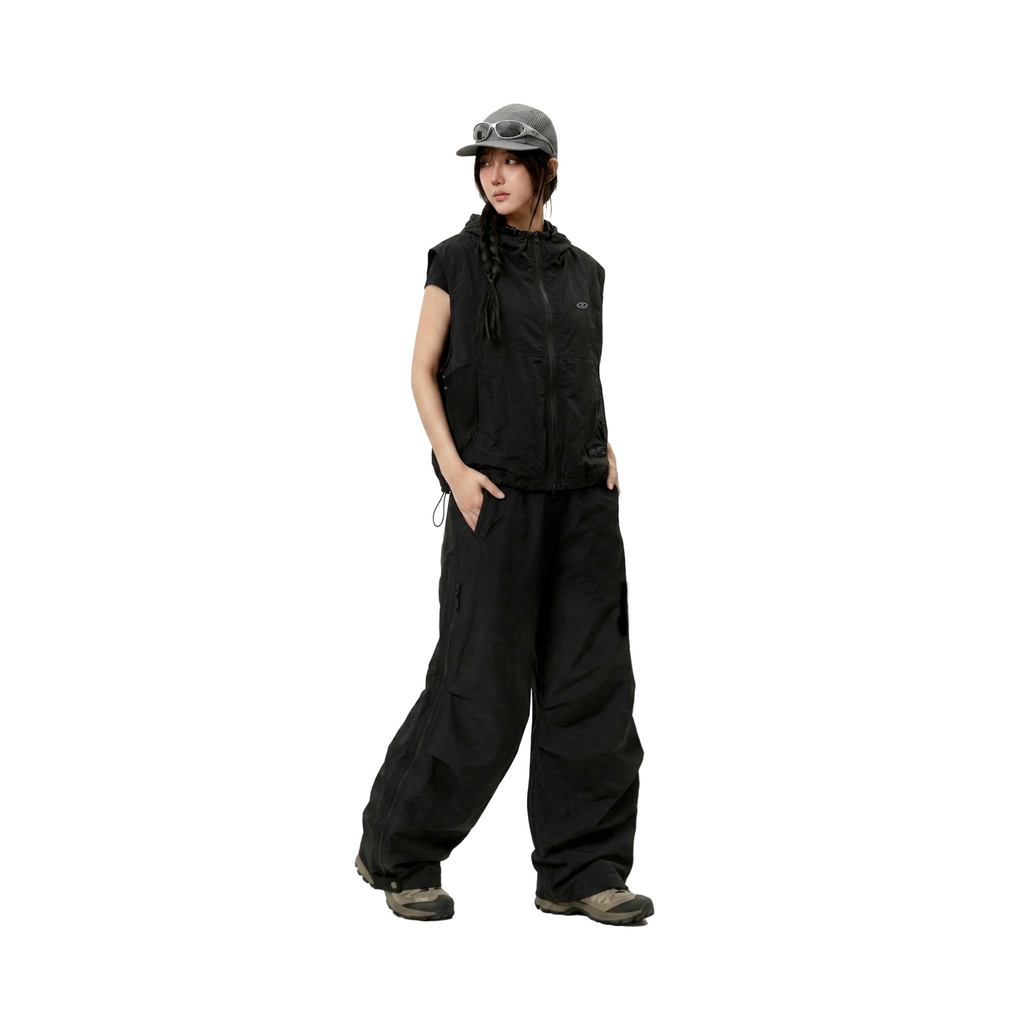 ONTOP Mesh-Panel Hooded Vest