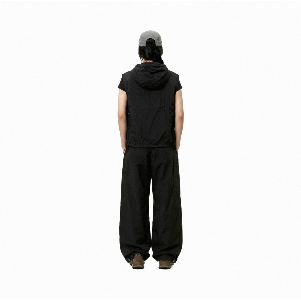 ONTOP Mesh-Panel Hooded Vest