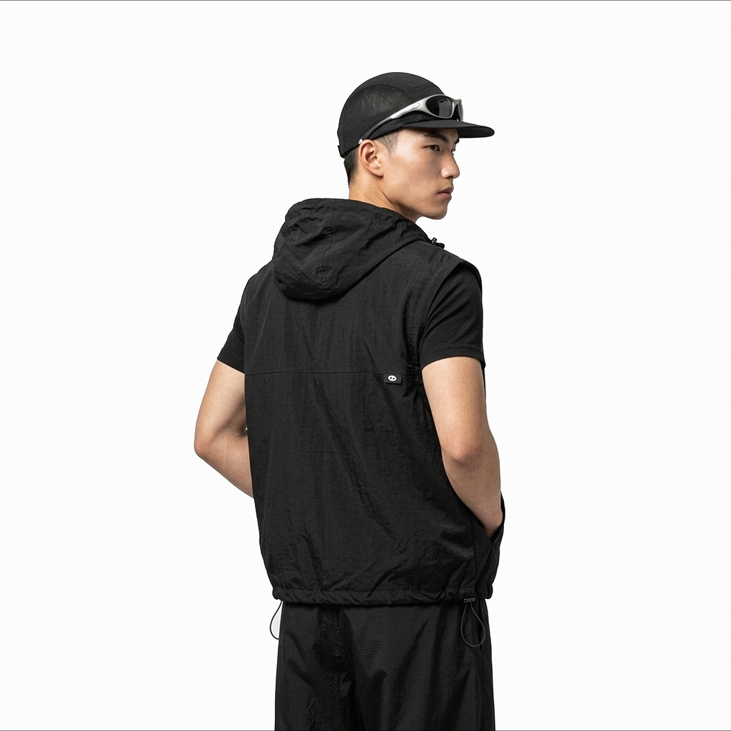 ONTOP Nylon Hooded Vest