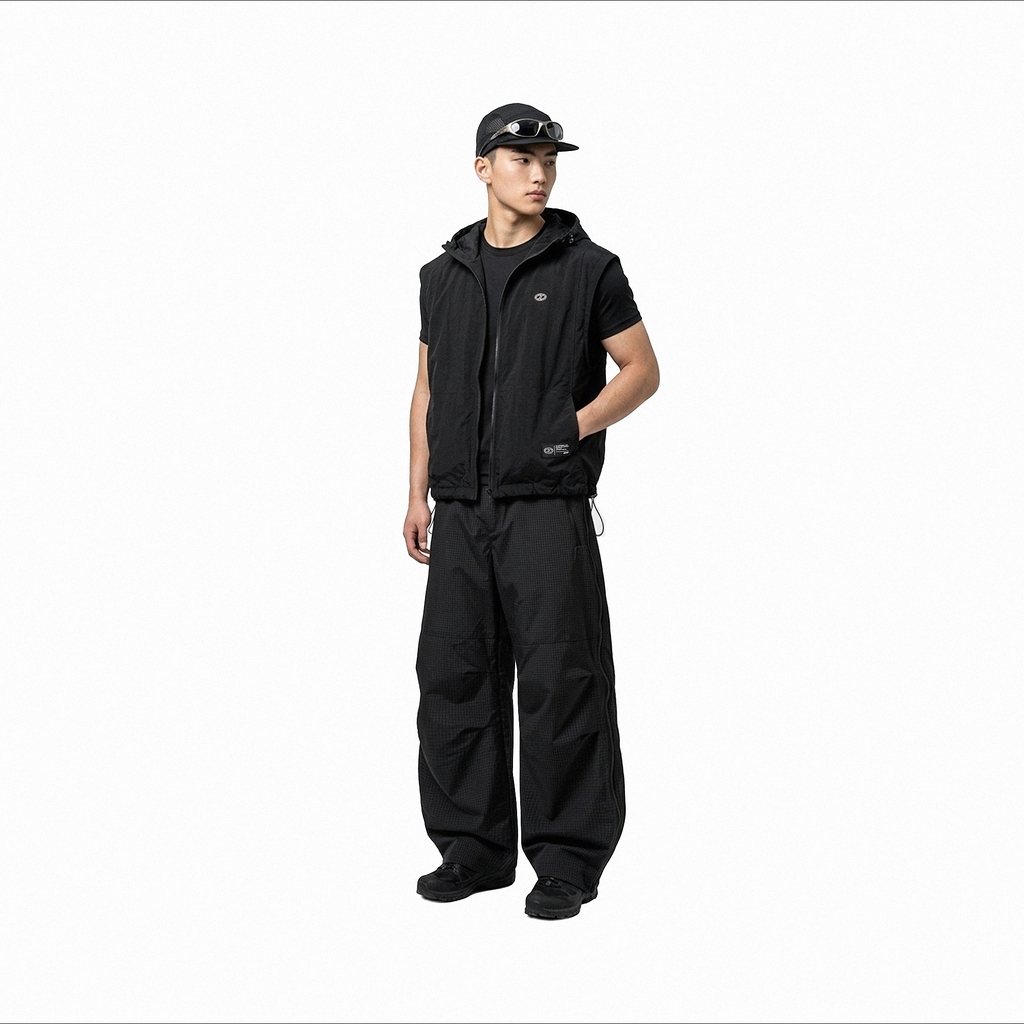 ONTOP Nylon Hooded Vest
