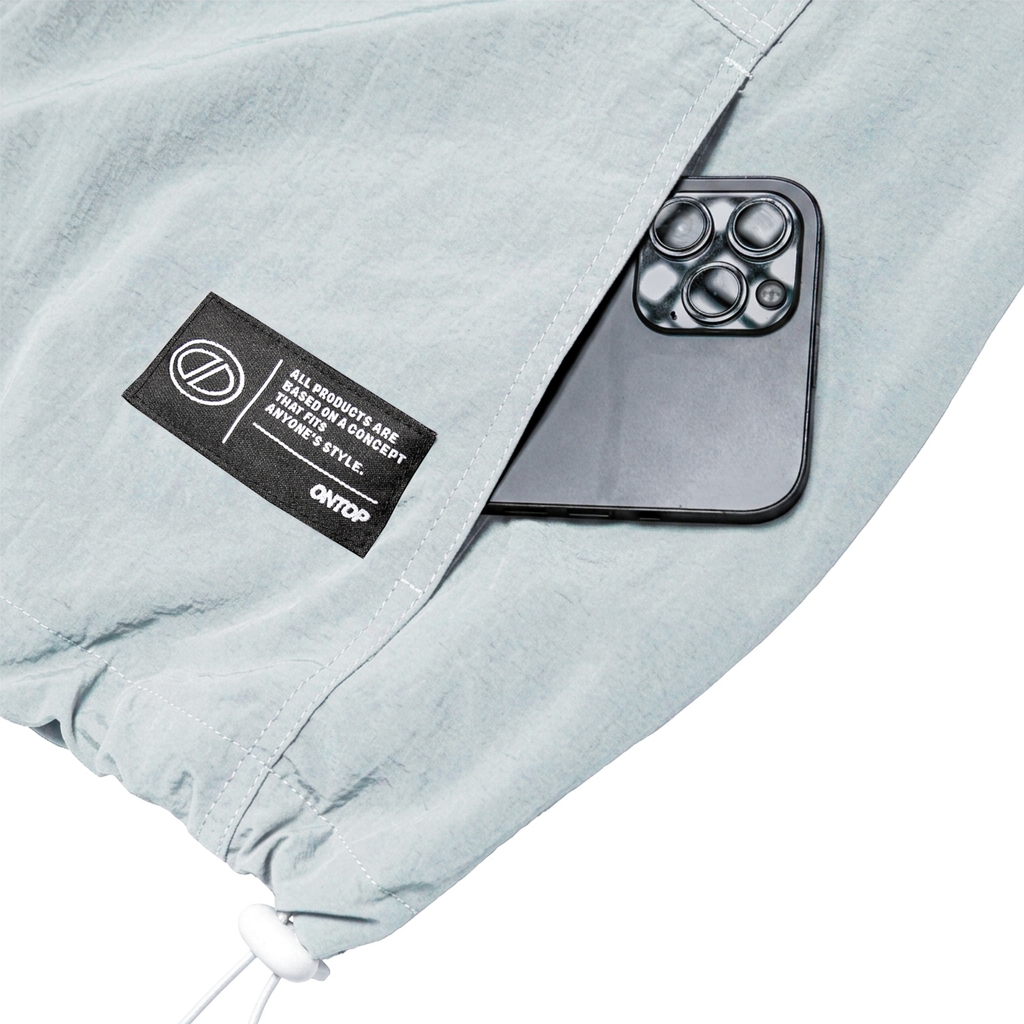 ONTOP Nylon Hooded Vest - Xám