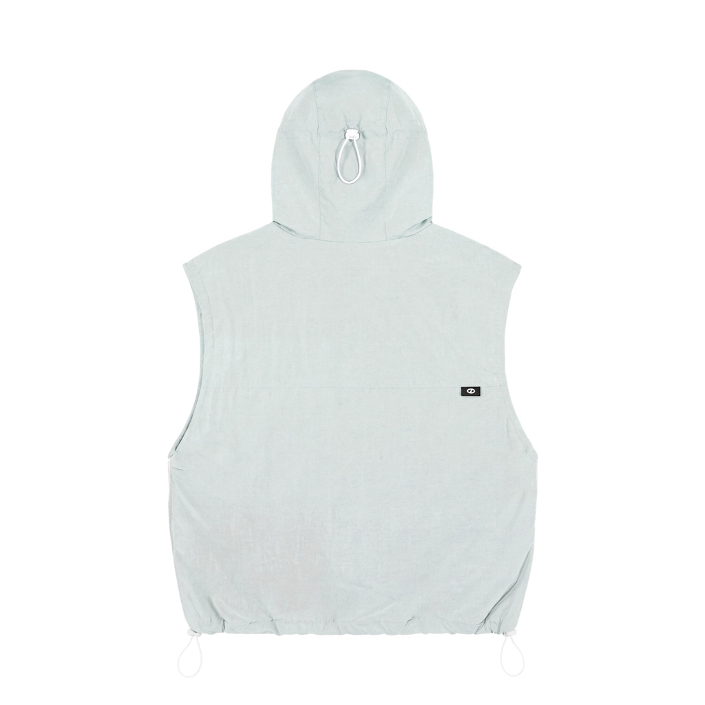ONTOP Nylon Hooded Vest - Xám
