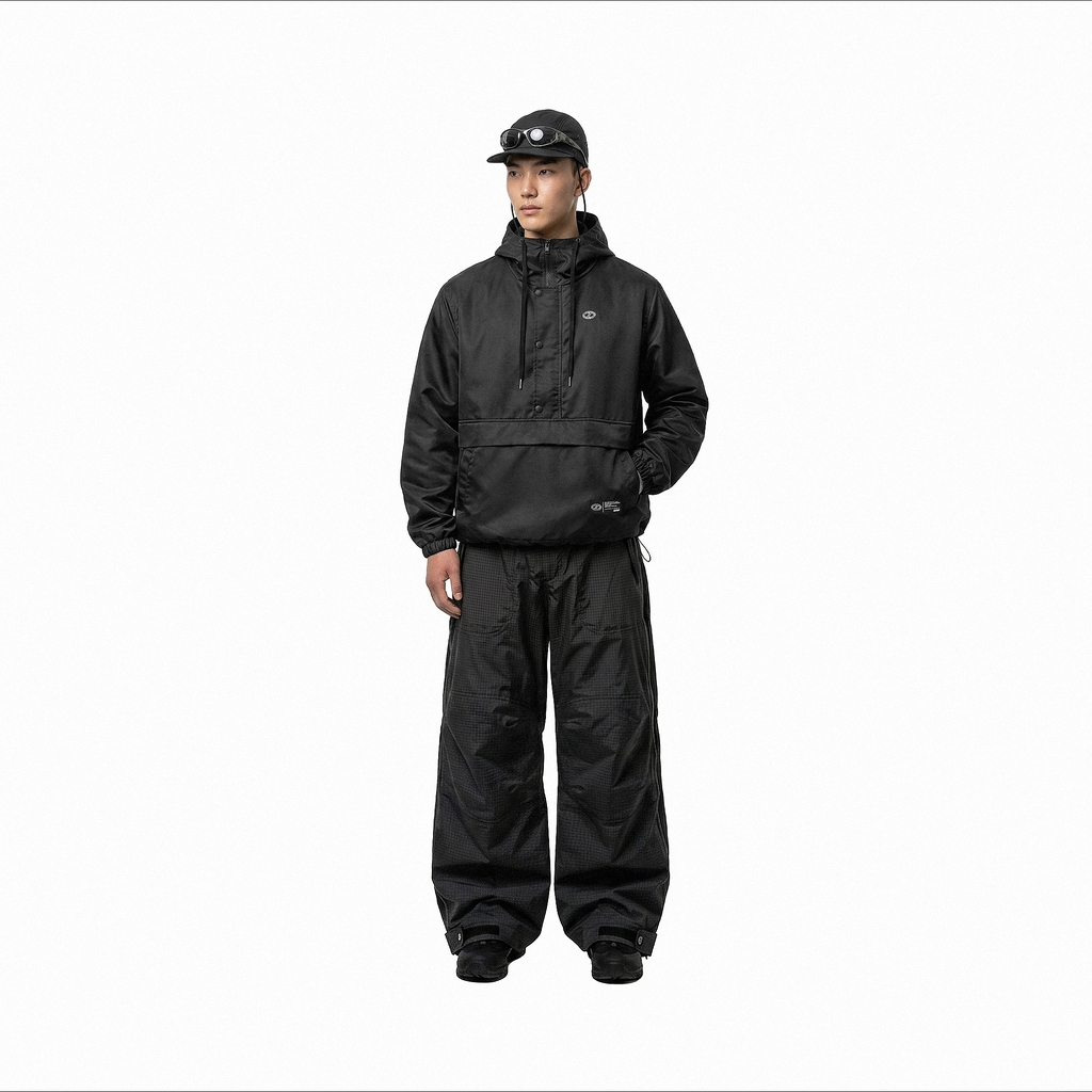 ONTOP Half-Snap Hoodie Jacket