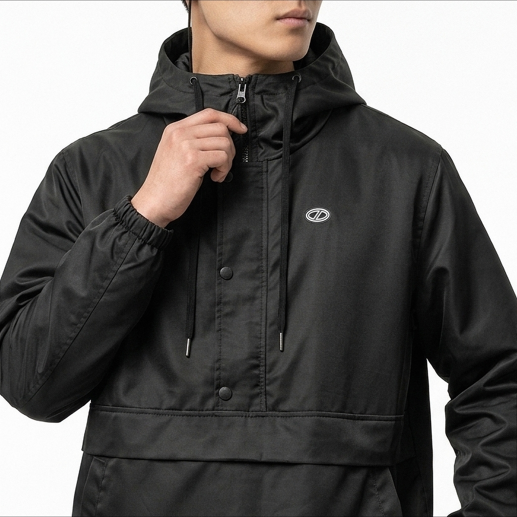 ONTOP Half-Snap Hoodie Jacket
