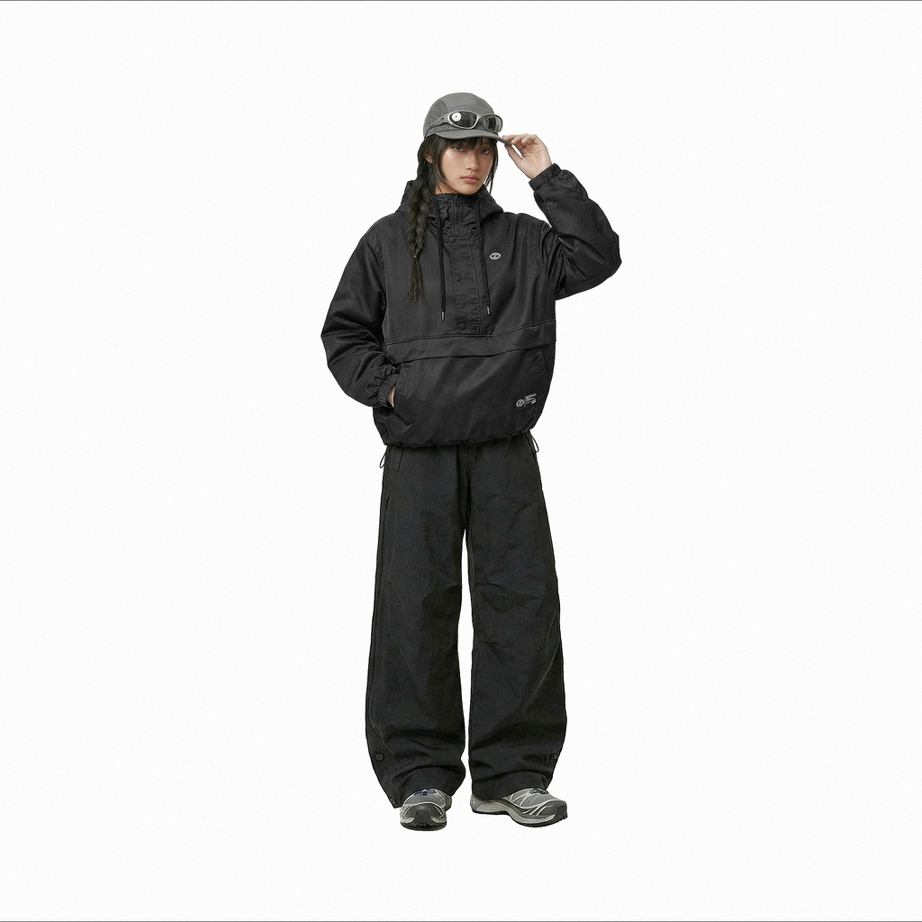 ONTOP Half-Snap Hoodie Jacket