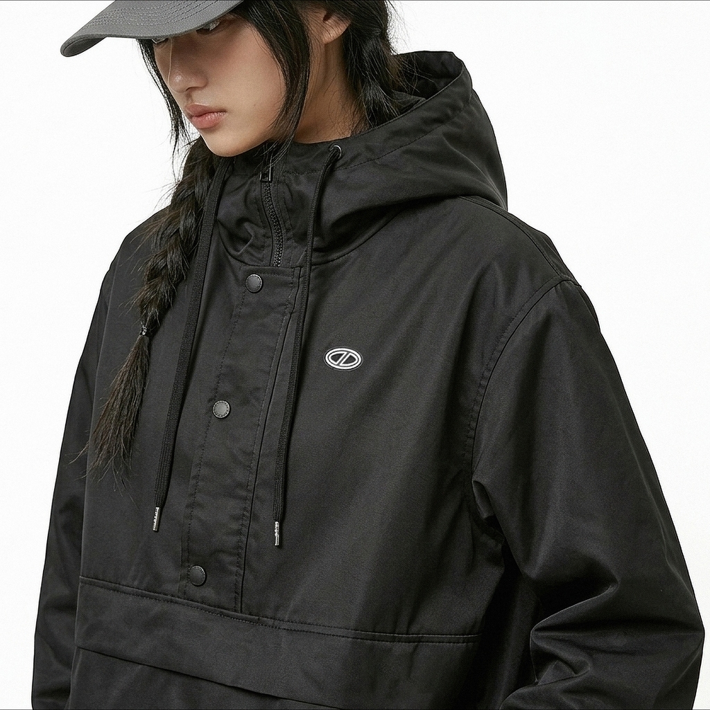ONTOP Half-Snap Hoodie Jacket