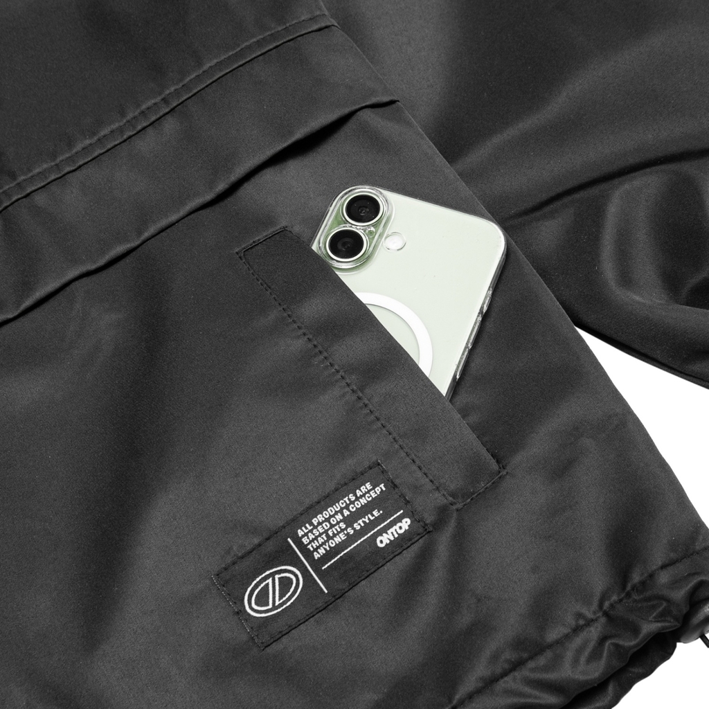 ONTOP Half-Snap Hoodie Jacket
