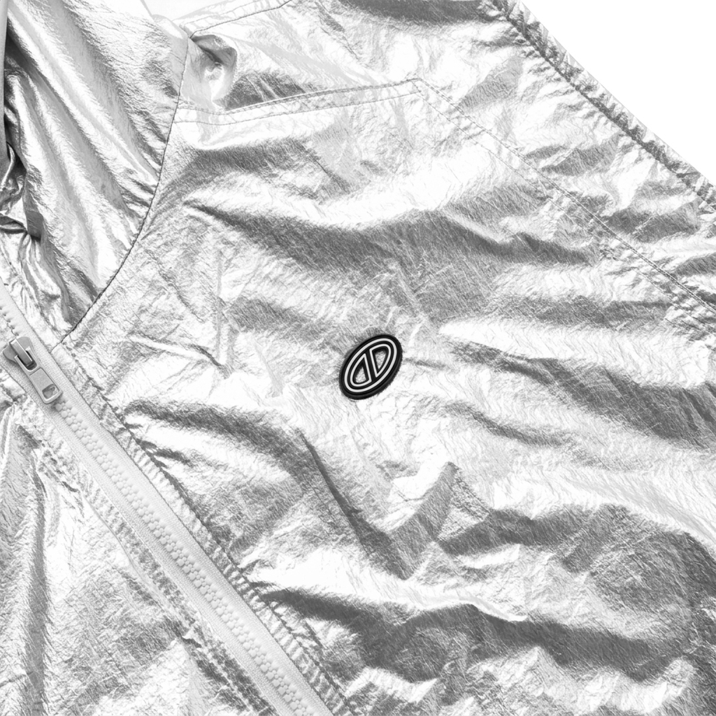 ONTOP Nylon Hooded Vest - Silver
