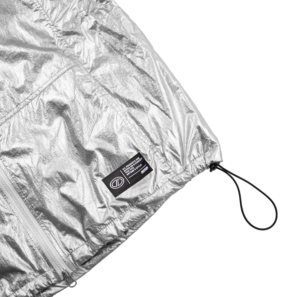 ONTOP Nylon Hooded Vest - Silver