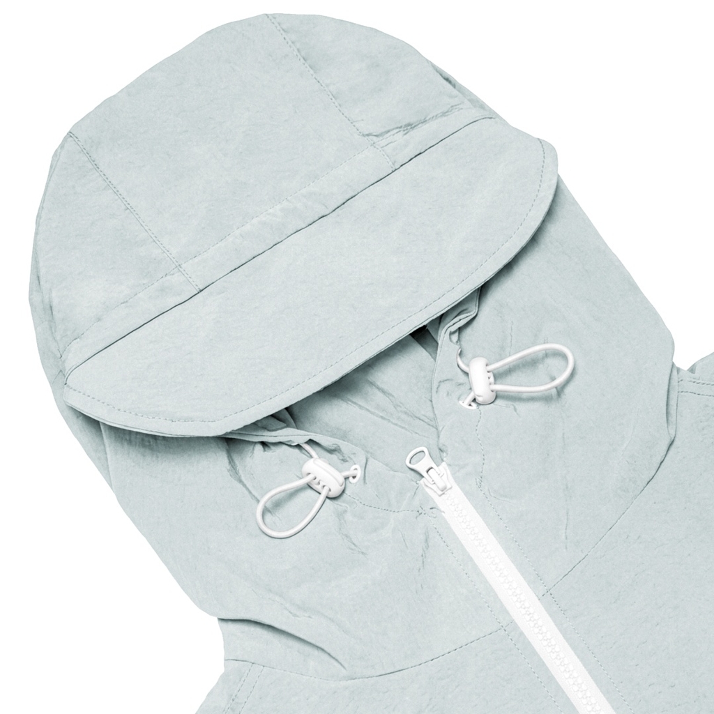 ONTOP Mesh-Panel Hooded Vest - Xám