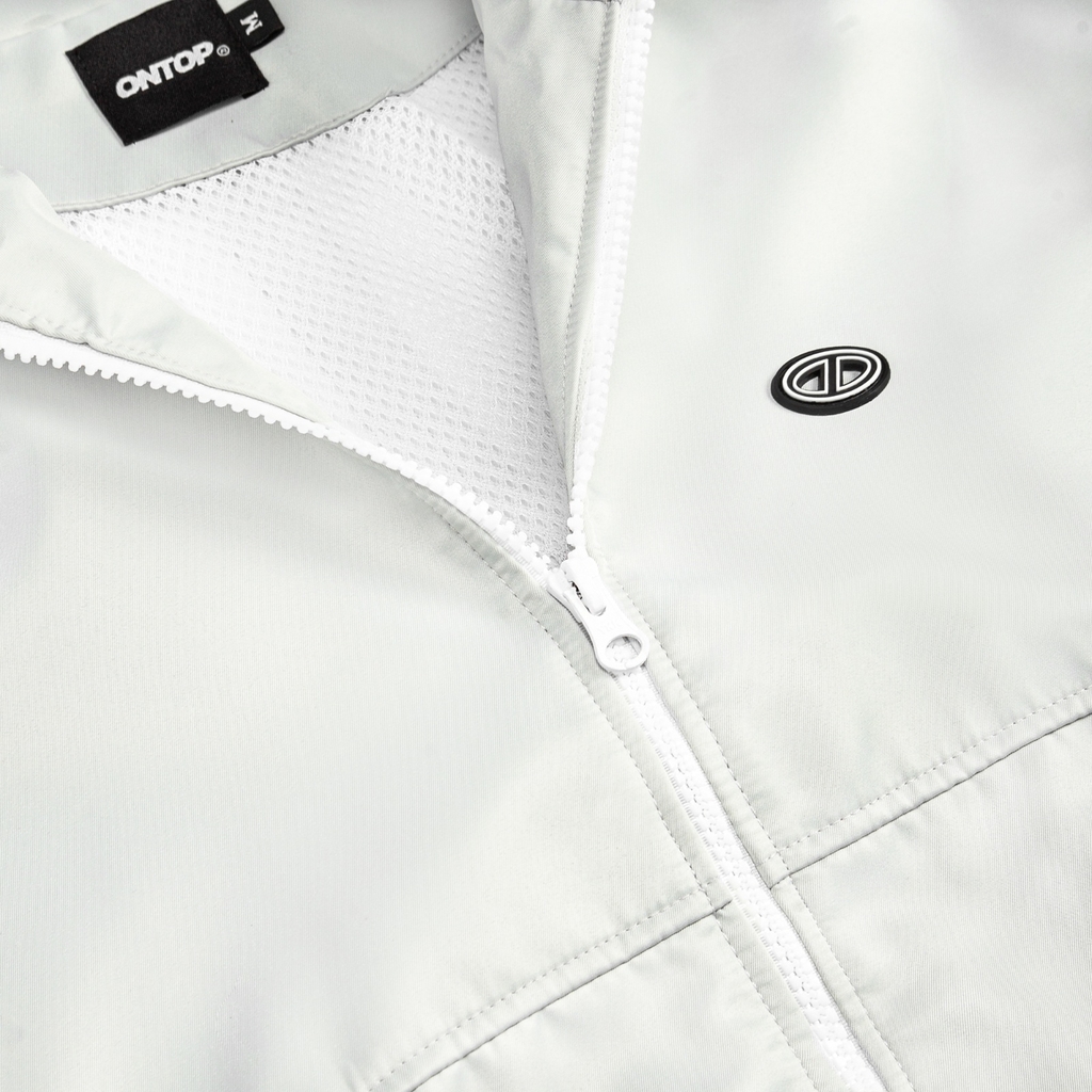 ONTOP Wind Track Jacket - Xám trắng