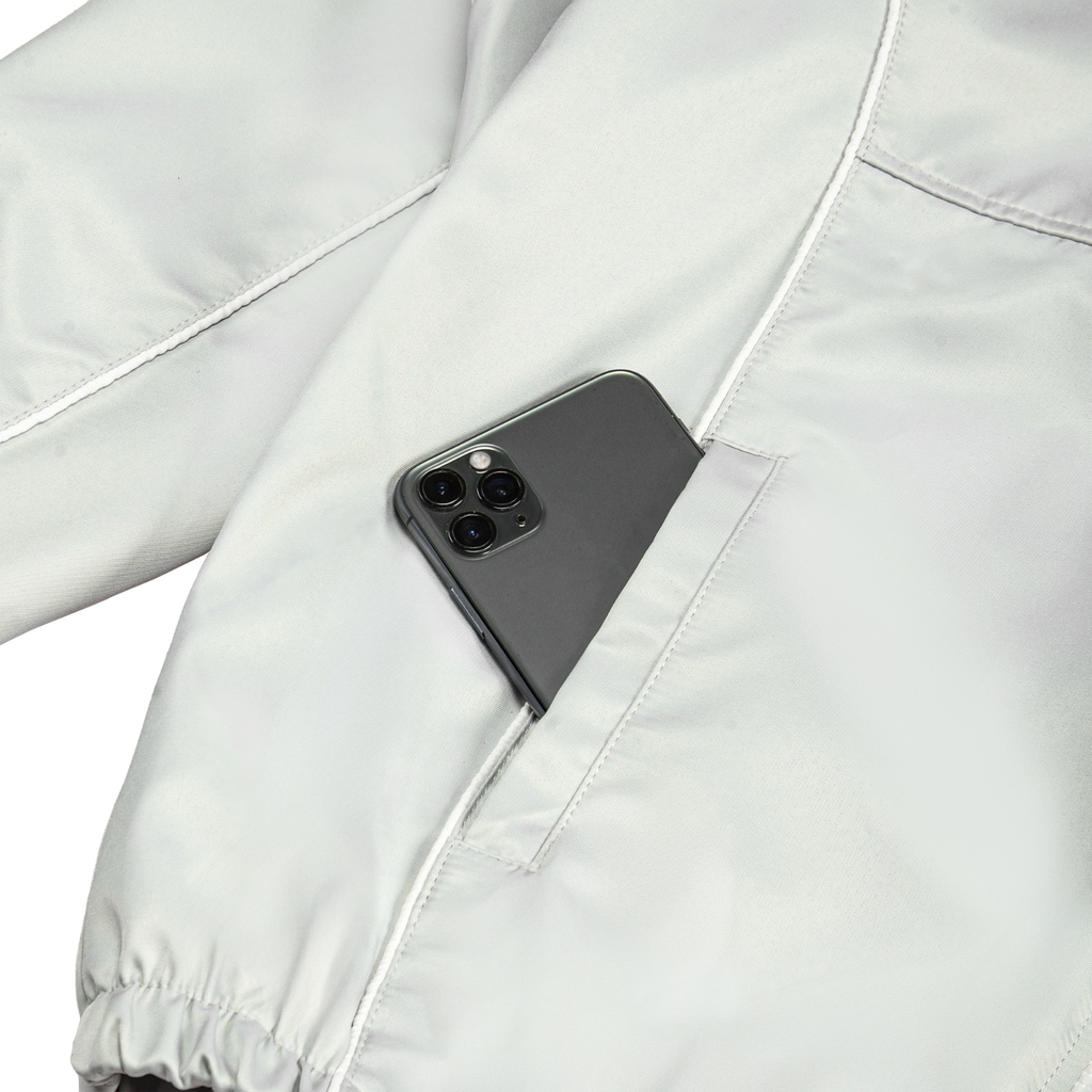 ONTOP Wind Track Jacket - Xám trắng