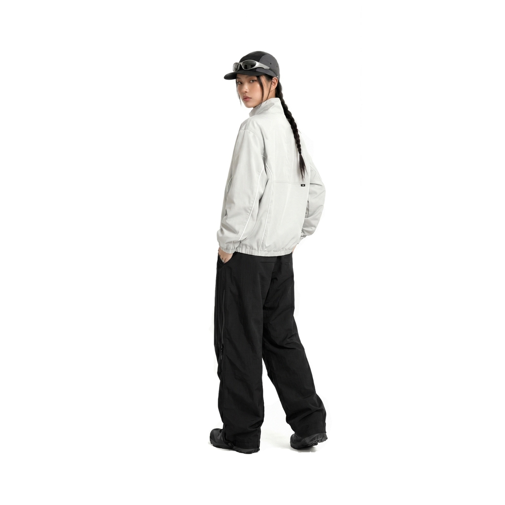 ONTOP Wind Track Jacket - Xám trắng