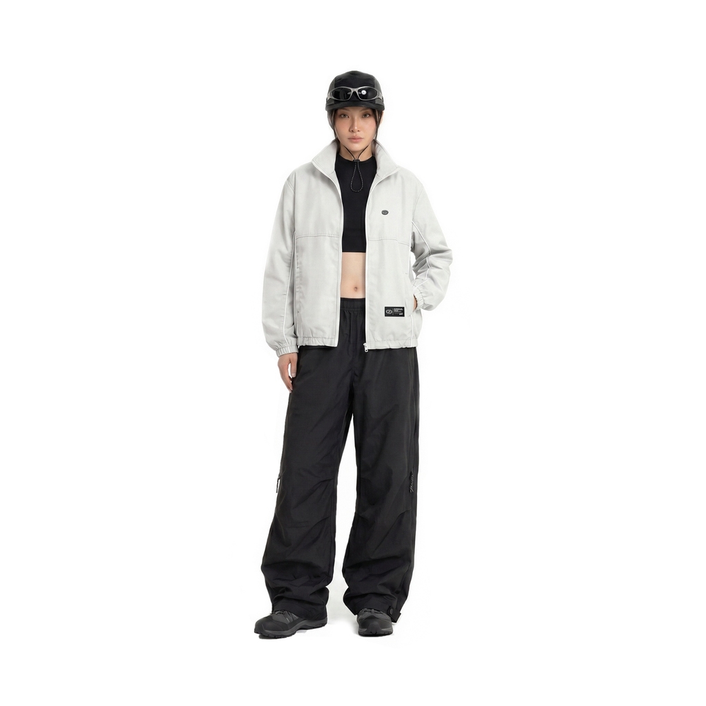 ONTOP Wind Track Jacket - Xám trắng