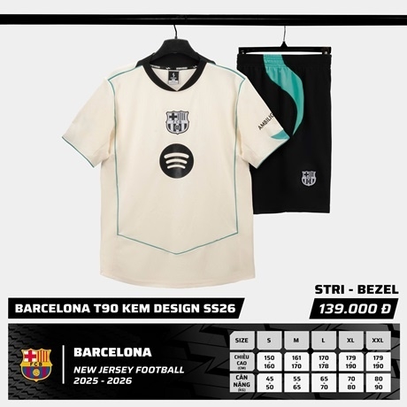 Quần áo bóng đá Strivend Barca 2025/26 SS26 [thun mè Poly]