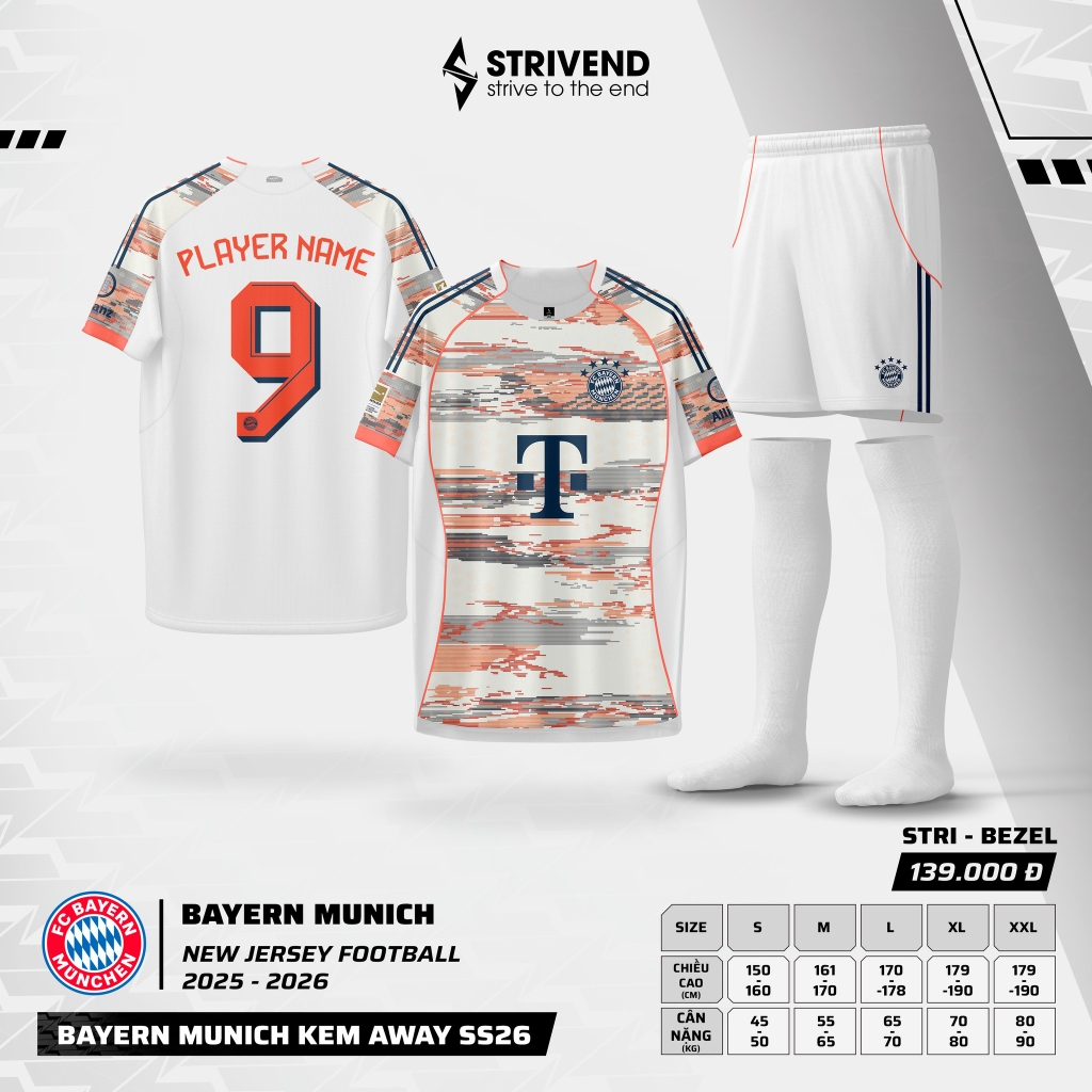 Quần áo bóng đá Strivend Bayern Munich 2025/26 SS26 [thun mè Poly]