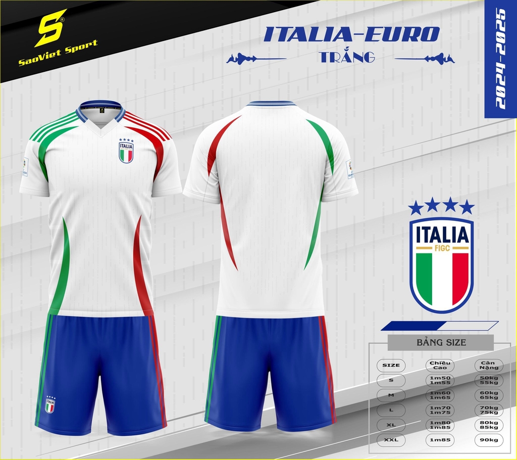 Áo đội tuyển Ý Euro 2024 (Italia)