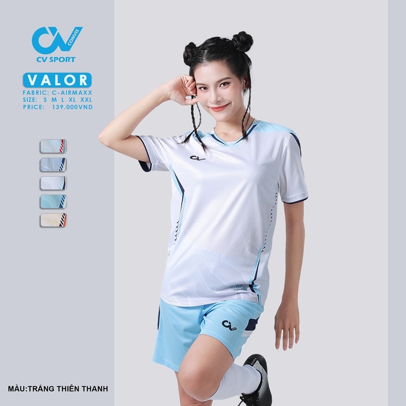 Áo bóng đá không logo CV Sport VALOR