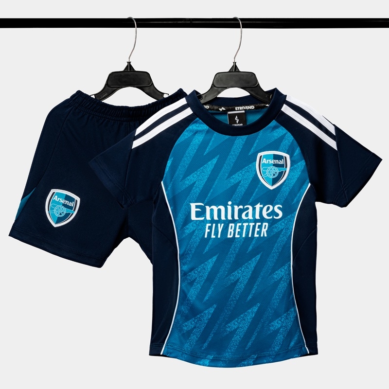 Quần áo bóng đá trẻ em Arsenal 2025/26 [Strivend]