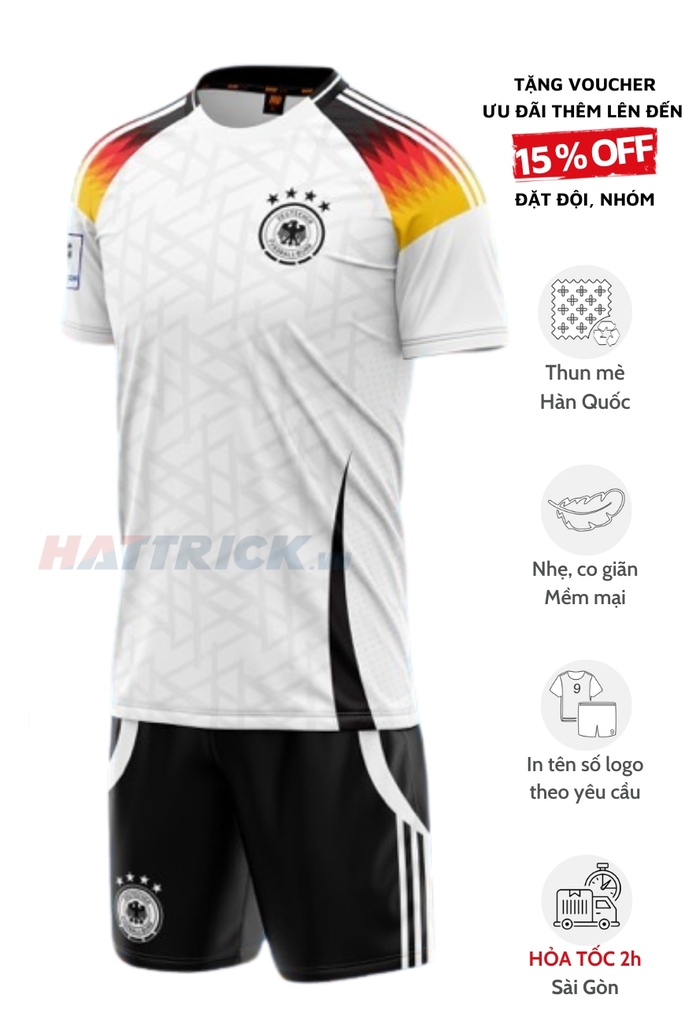 Áo đội tuyển Đức Euro 2024 [Thun Mè Hàn Quốc]