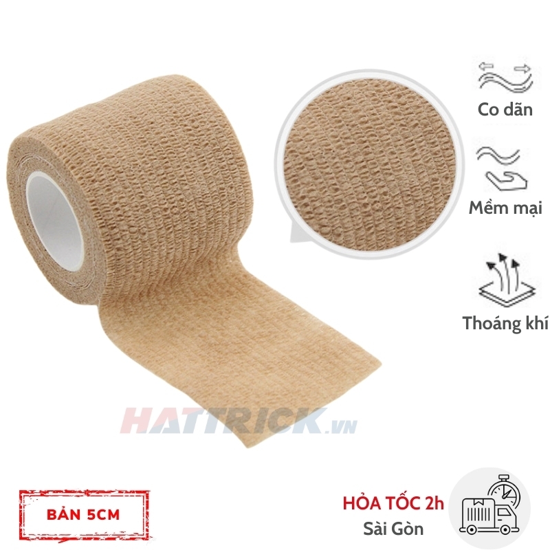 Băng keo thể thao 5cm [Băng vải đá bóng]