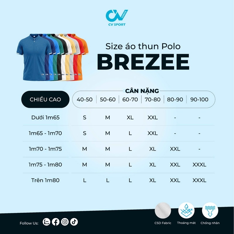 Áo di chuyển Polo Convis CV Brezee