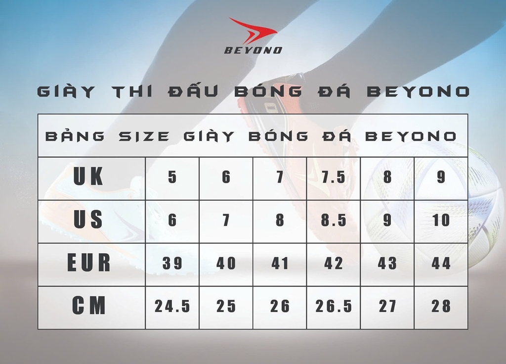Giày đá bóng chính hãng Beyono SAMBA đế TF