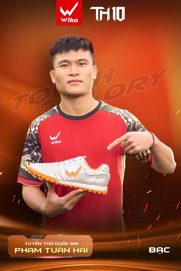 Giày đá bóng Wika TH10 Tuấn Hải đế TF