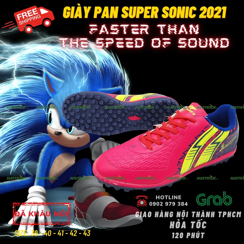 GIÀY PAN SUPER SONIC TF 2021 - HỒNG