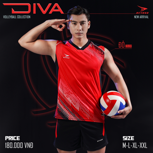 Quần áo bóng chuyền Nam Beyono Diva (Sát nách)