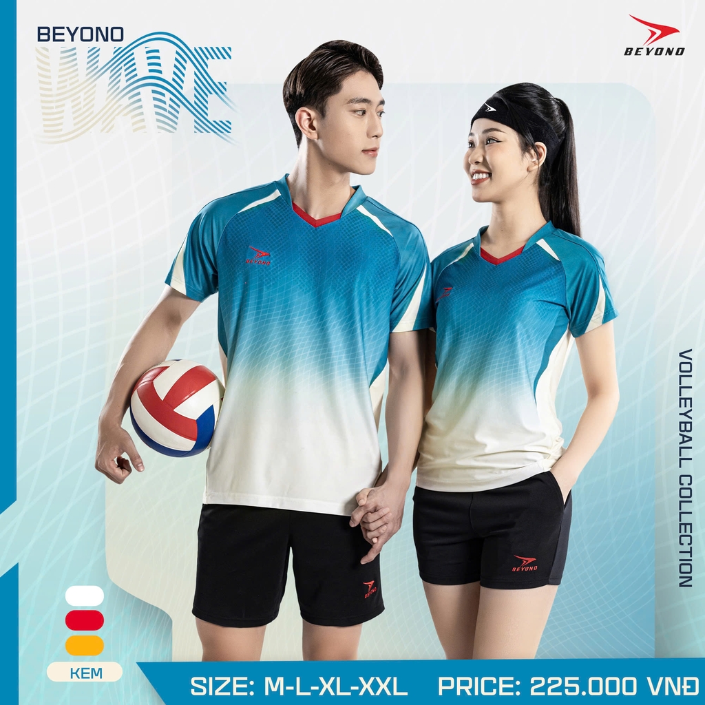 Quần áo bóng chuyền NỮ Beyono Wave (có túi)