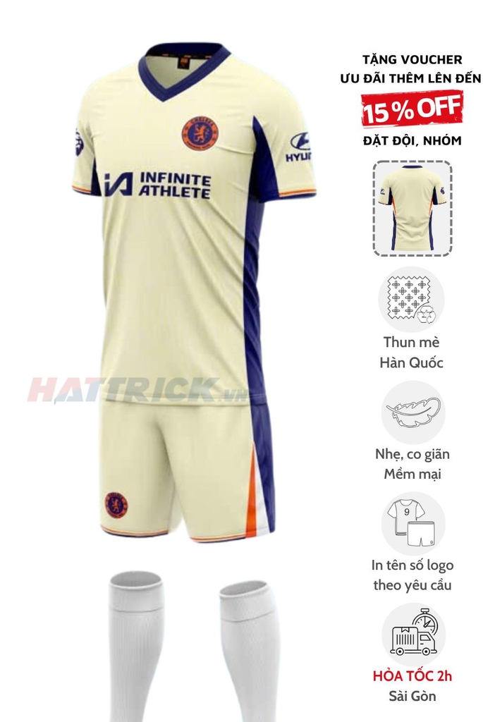Quần áo bóng đá Chelsea 2024/25 [Thun Mè Hàn Quốc]