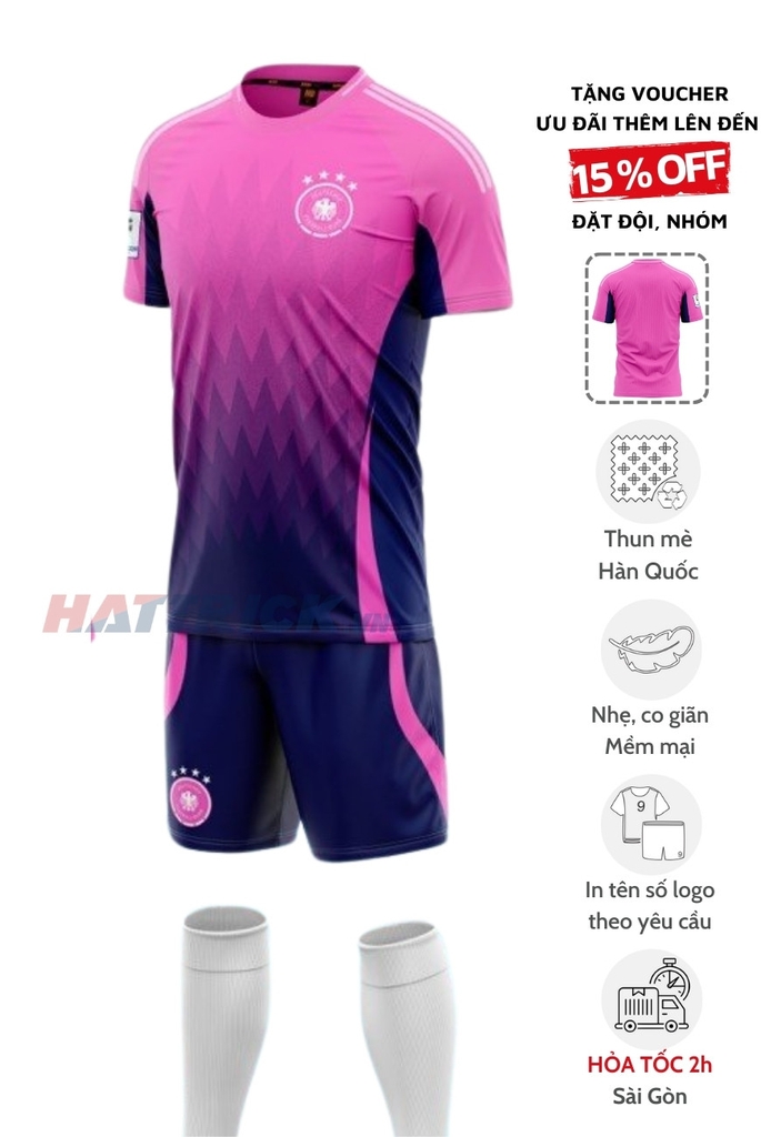 Áo đội tuyển Đức Euro 2024 [Thun Mè Hàn Quốc]