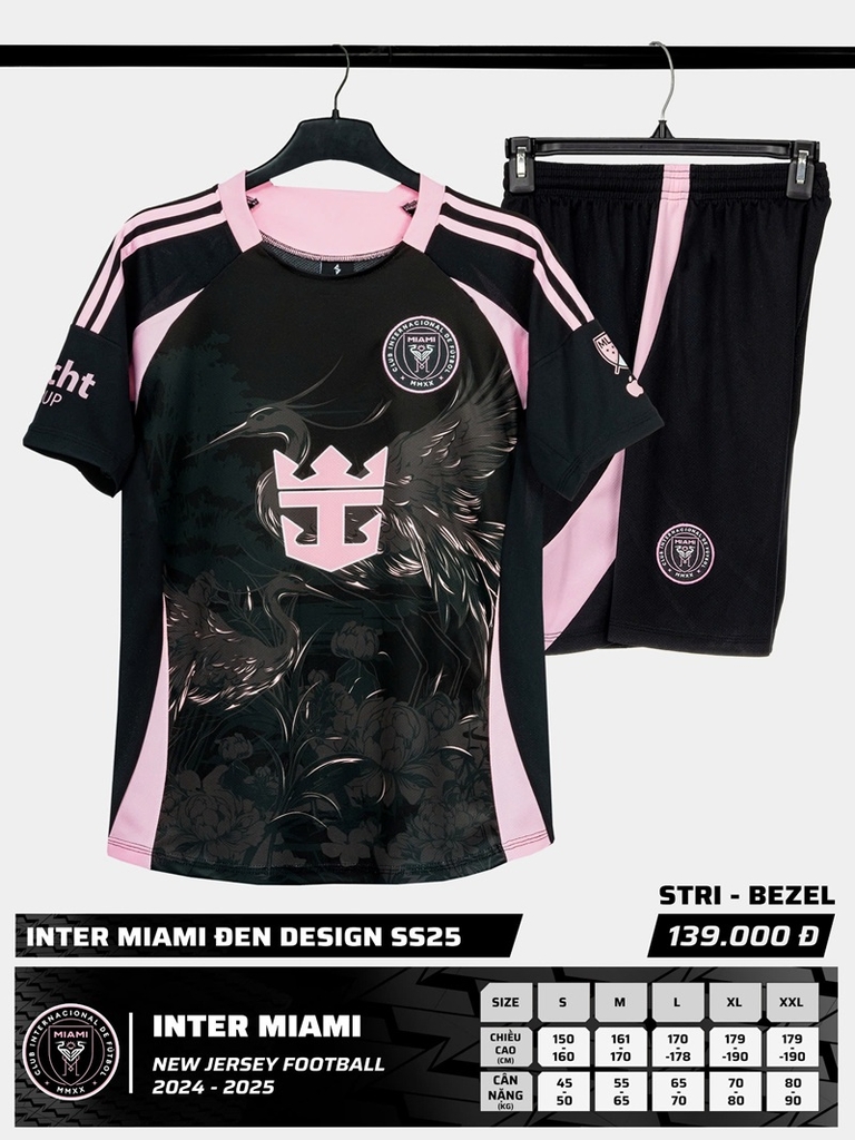 Quần áo bóng đá Strivend Inter MIAMI 2024/25 [thun mè Poly]