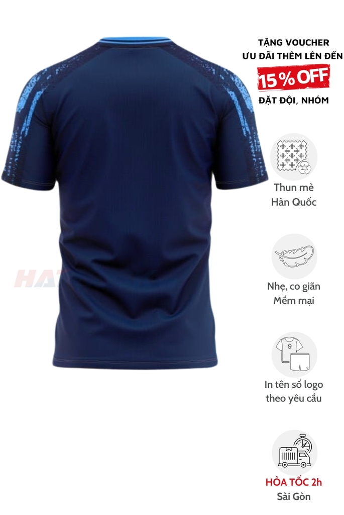 Áo bóng đá không logo HD Klorist