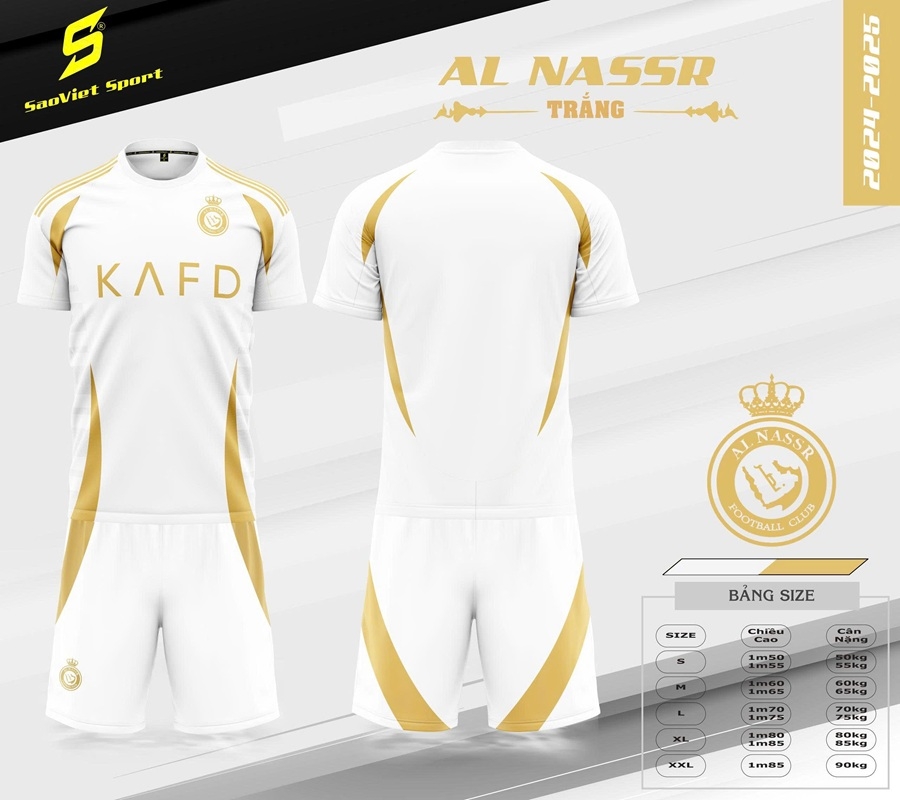 Quần áo bóng đá Ronaldo Al Nassr 2024/25