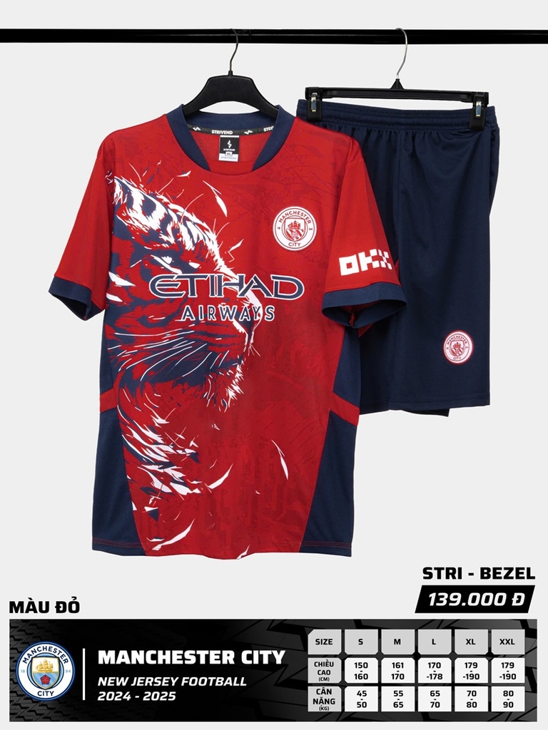 Quần áo bóng đá Strivend Man city 2024/25 [thun mè Poly]