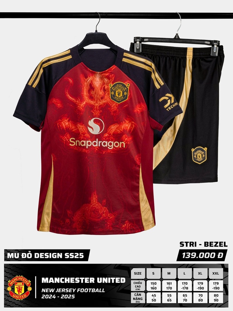 Áo đấu Manchester United MU 2024/25 [Strivend thun mè Poly]