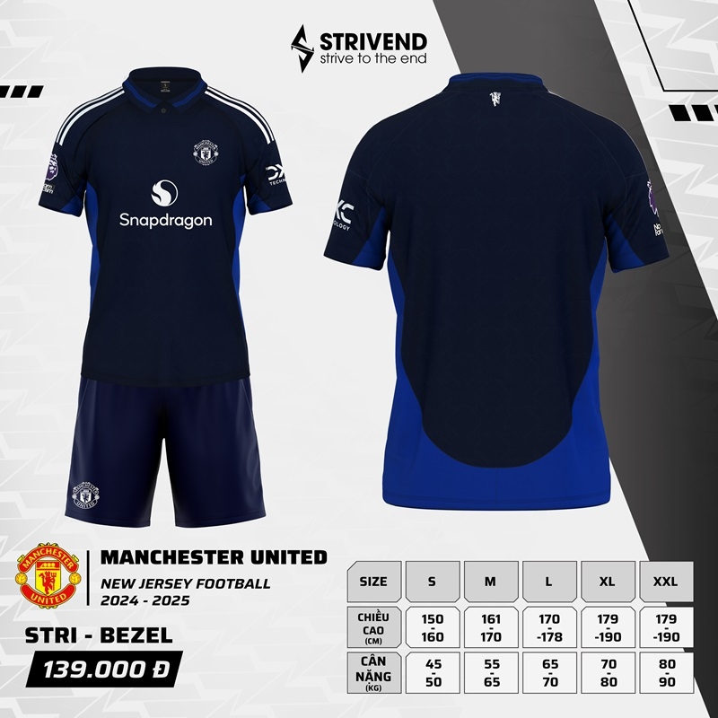 Áo đấu Manchester United MU 2024/25 [Strivend thun mè Poly]