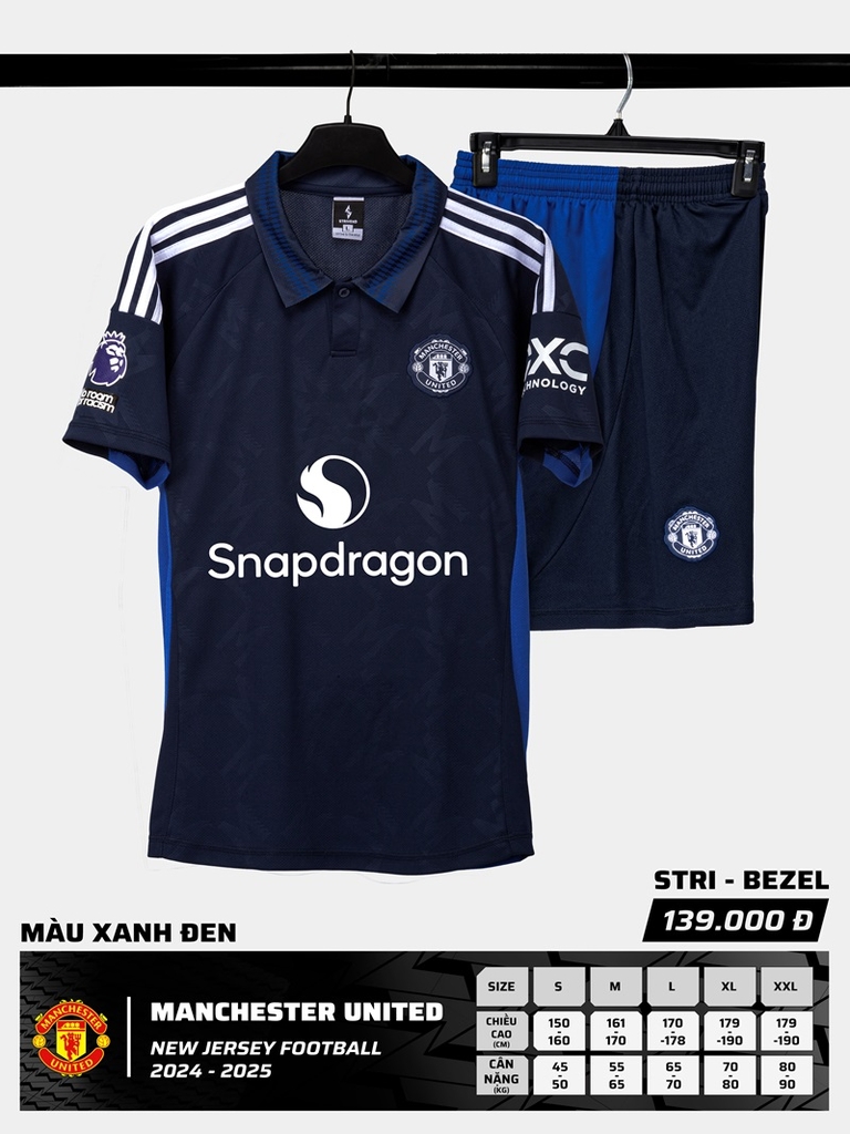 Áo đấu Manchester United MU 2024/25 [Strivend thun mè Poly]