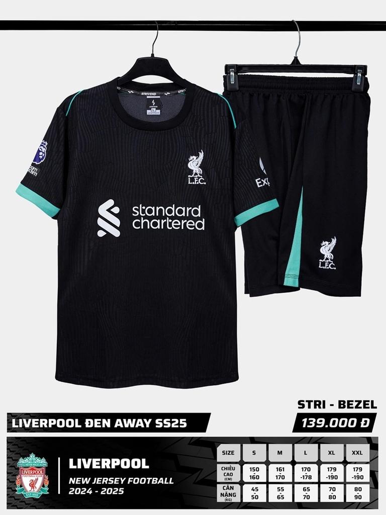 Quần áo bóng đá Strivend Liverpool 2024/25 [thun mè Poly]