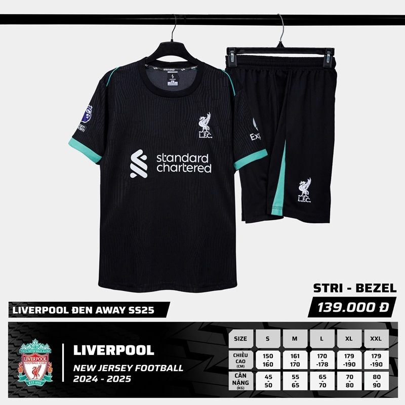 Quần áo bóng đá Strivend Liverpool 2024/25 [thun mè Poly]