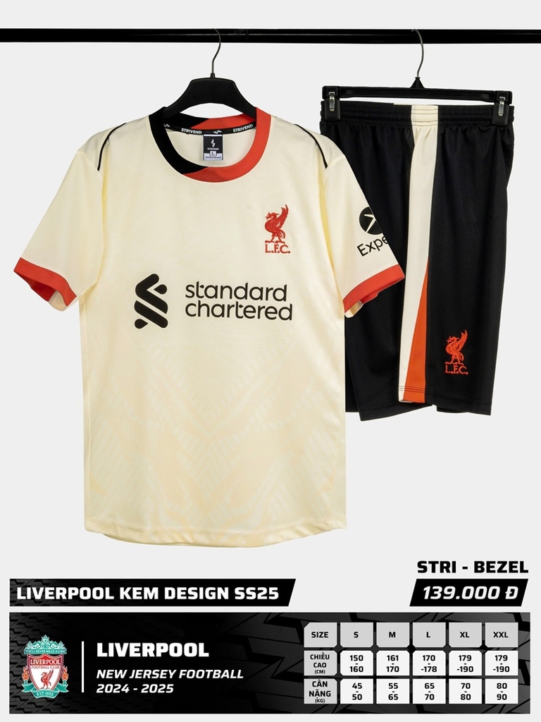 Quần áo bóng đá Strivend Liverpool 2024/25 [thun mè Poly]