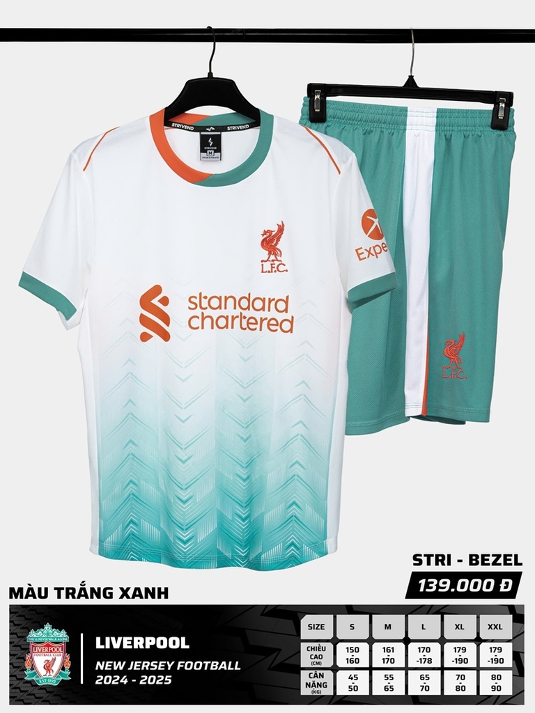 Quần áo bóng đá Strivend Liverpool 2024/25 [thun mè Poly]