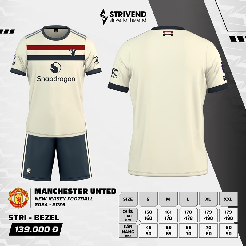 Áo đấu Manchester United MU 2024/25 [Strivend thun mè Poly]