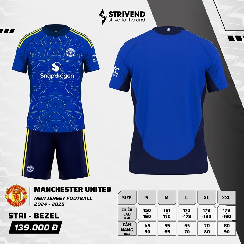 Áo đấu Manchester United MU 2024/25 [Strivend thun mè Poly]