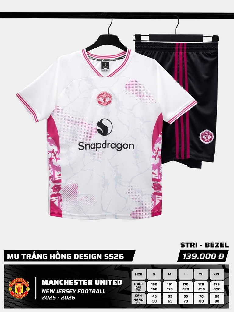Quần áo bóng đá MU Manchester United 2025/26 [Strivend thun mè Poly]