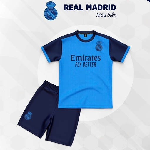 Quần áo bóng đá trẻ em Real Madrid 2025/26 (Sao Việt)