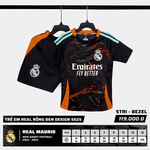 Quần áo trẻ em Strivend Real Madrid 2024/25
