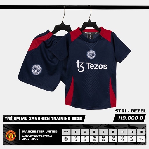 Quần Áo Bóng Đá Trẻ Em Cao Cấp Strivend Manchester United Training C1